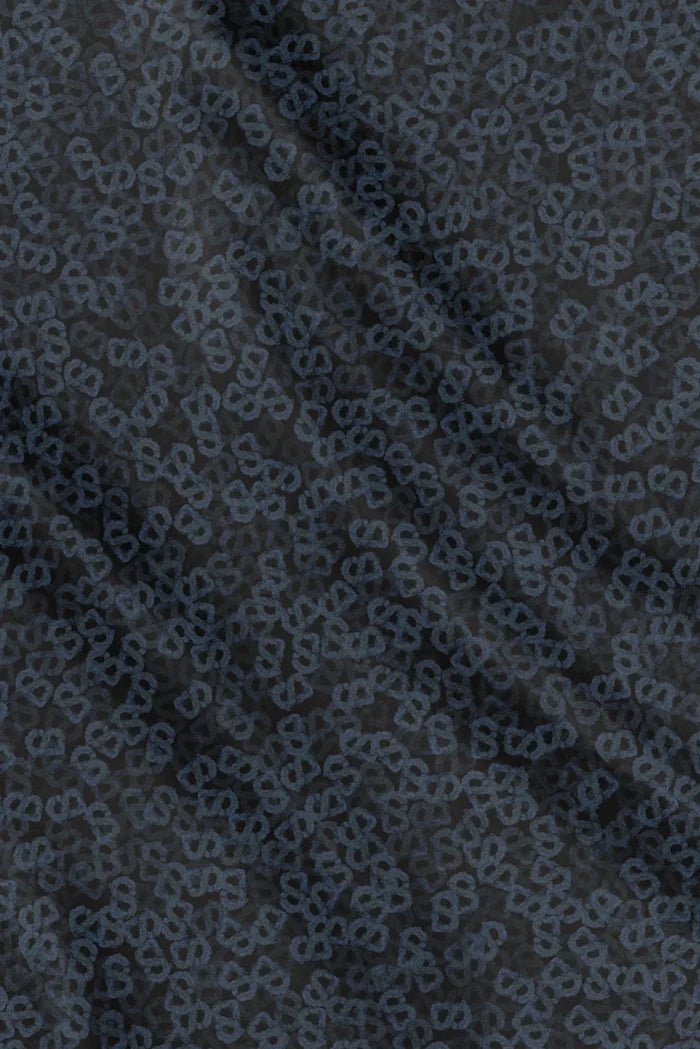samla de fleur scarf in moonless night by buttonscarves motifs detail