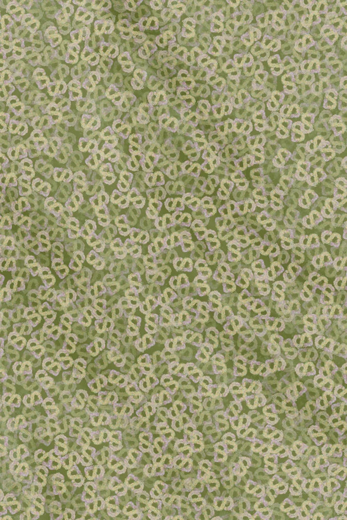 samla de fleur scarf in olive branch by buttonscarves motifs detail