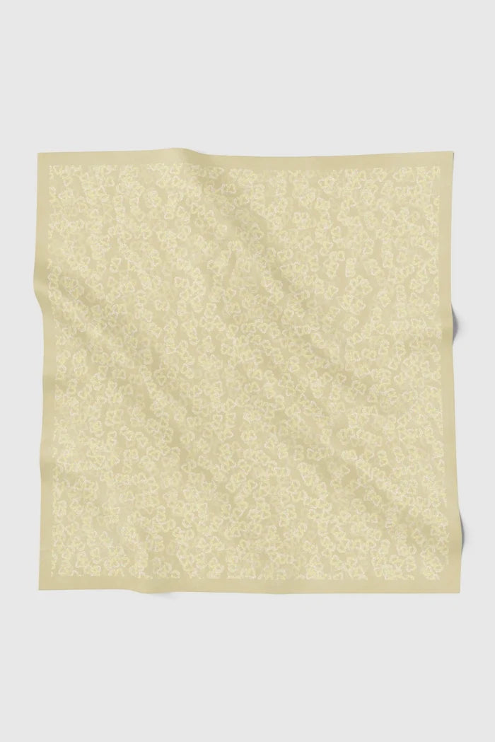 samle de fleur scarf in pale khaki by buttonscarves
