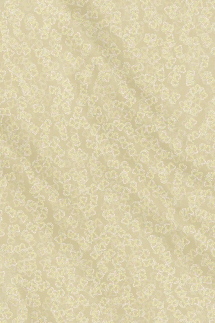 samle de fleur scarf in pale khaki by buttonscarves motifs detail