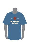 Scotland Est 1314 Glasgow Applique T-Shirt | Premium Quality Short Sleeve Tee with Bold Stitched Heritage Design | Comfortable, Durable & Stylish Scottish Pride Top | Everyday Wear, Souvenir & Gift