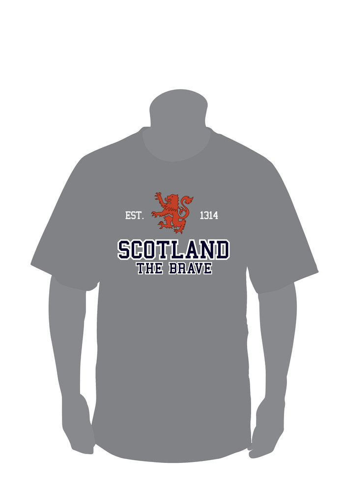 Scotland Est 1314 The Brave Applique T-Shirt