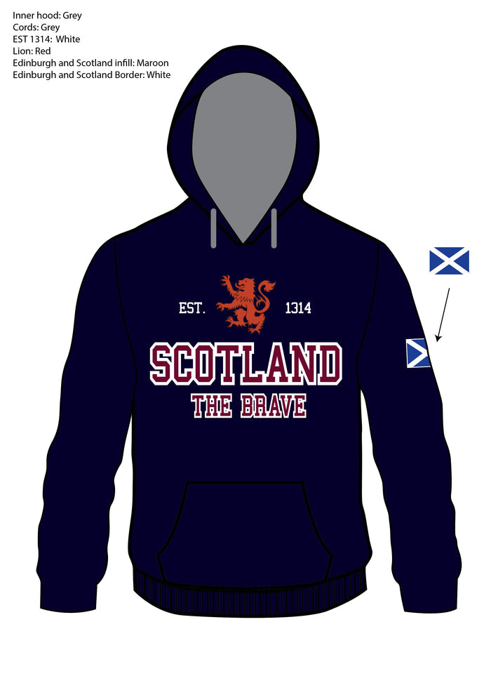 Scotland Est 1314 The Brave Hoodie