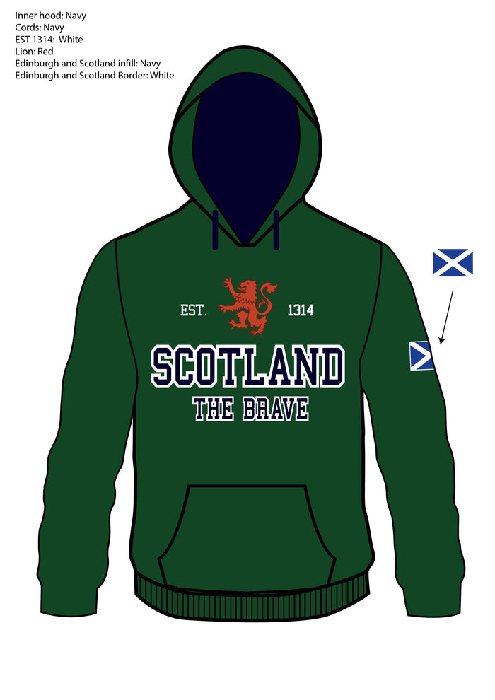 Scotland Est 1314 The Brave Hoodie
