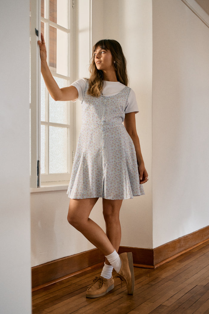 Short Flared Gore Dress - 2227