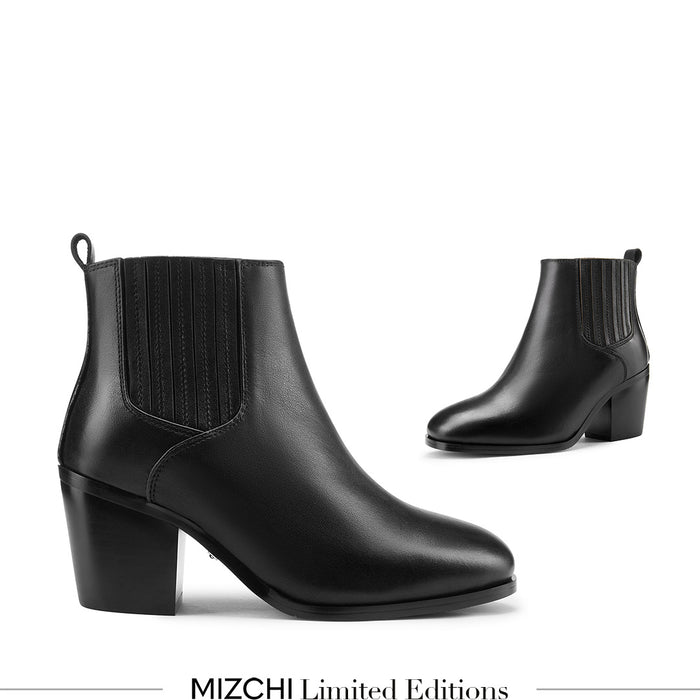 SIENNA - leather ankle boots