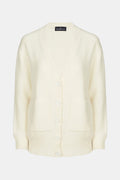 Signature Wool Cardigan - White