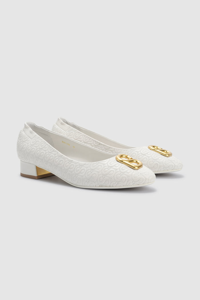 Sisu Block Heels - White