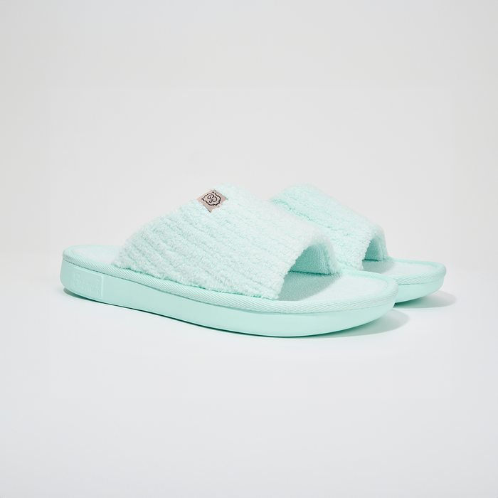 Brunch Slide in Lido ribbed terry, main product image