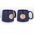 Snowdonia Metal Disc Blue Tapered Mug 0012