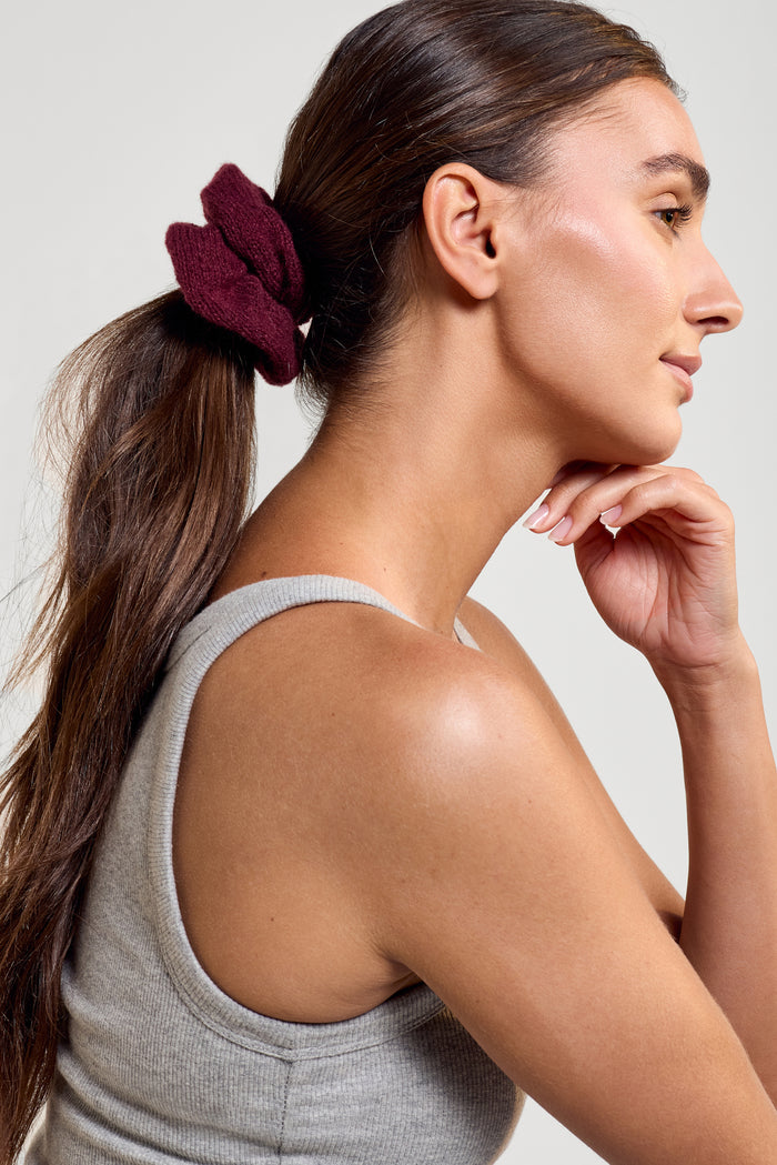 Solid Knit Scrunchie - A0404