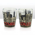 South Wales Metal and Glass Shot Glass 0024