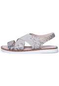 Square Heel Leather Open Toe Sandals