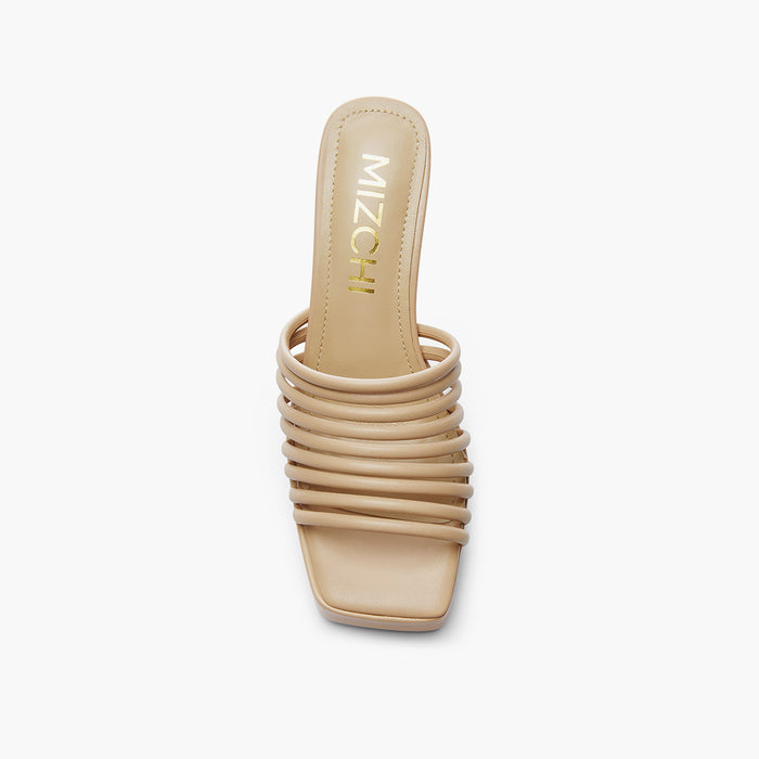 Stella Beige - Platform Mules