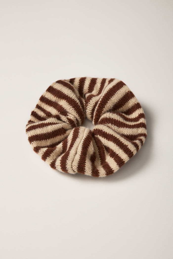 Striped Mesh Scrunchie - A0364