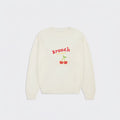 Brunch Summer Crewneck in Cream french terry, main product image