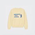 Brunch Summer Crewneck in Pale Yellow french terry, main product image