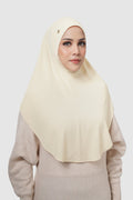 swyft slip on scarf in ivory by buttonscarves