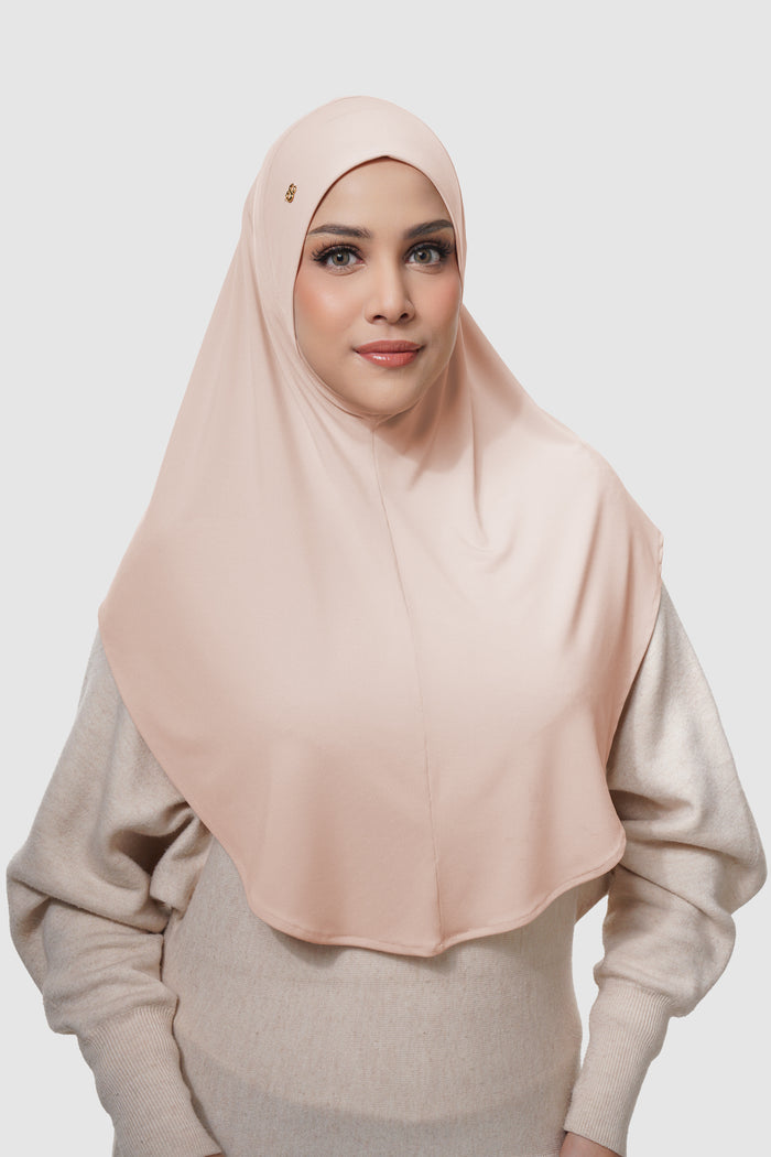 swyft slip on scarf in rose dust by buttonscarves