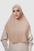 swyft slip on scarf in taupe by buttonscarves
