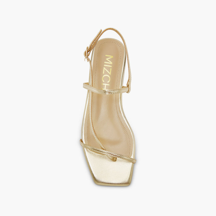 Sylus Gold - Strappy flat Sandals