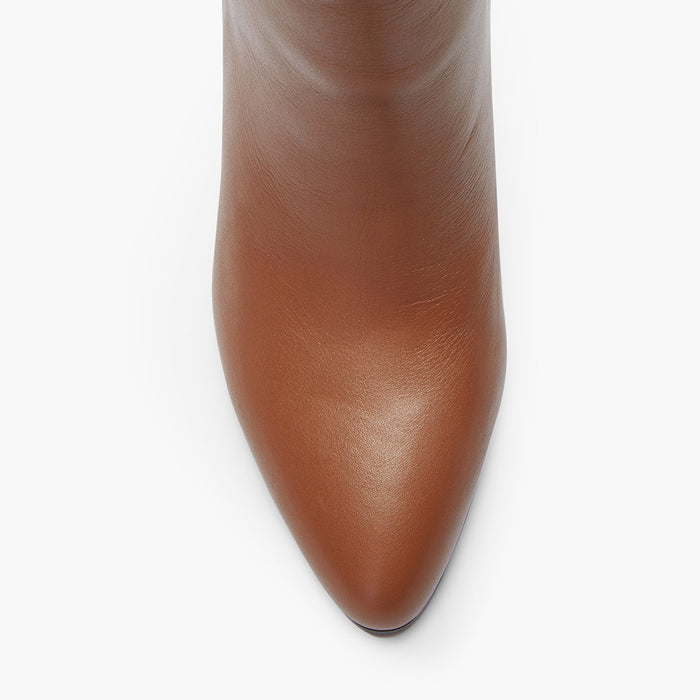 TANYA - brown leather ankle boots