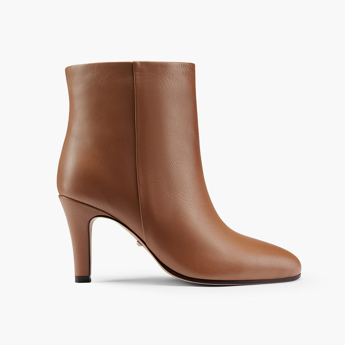 TANYA - brown leather ankle boots