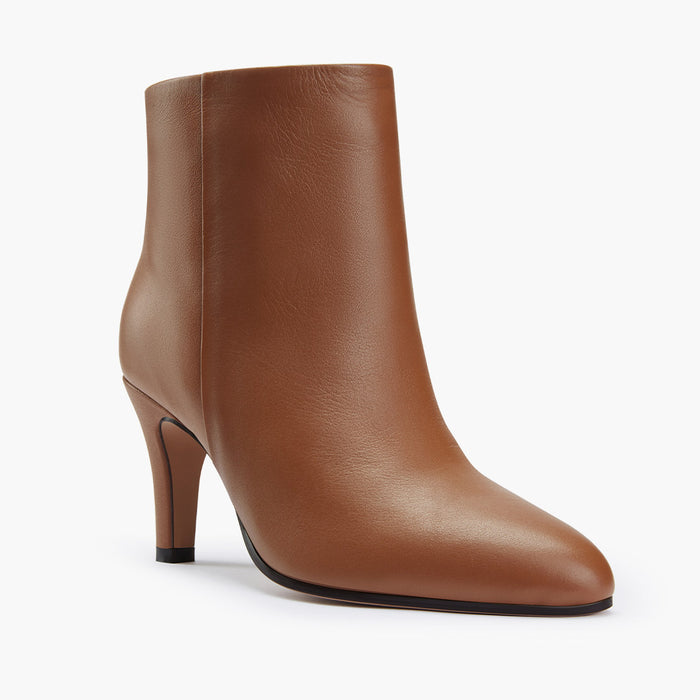 TANYA - brown leather ankle boots
