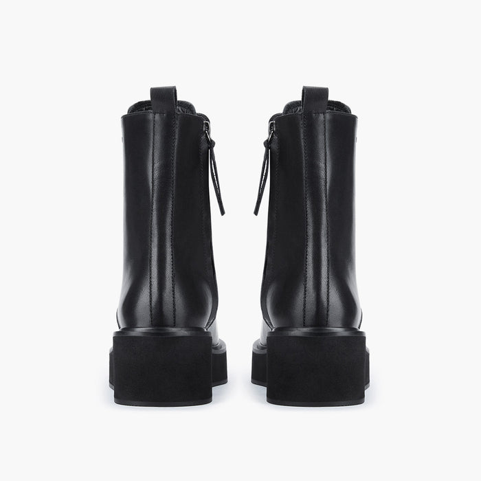 TERRY - lace up flatform boot