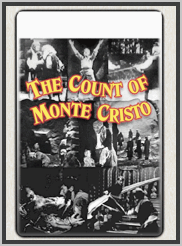 THE COUNT OF MONTE CRISTO - 1913, 1929 - JAMES O'NEILL - SILENT - RARE DVD
