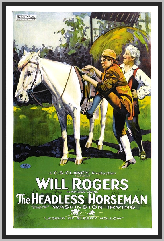 THE HEADLESS HORSEMAN - 1922 - WILL ROGERS - SILENT - RARE DVD