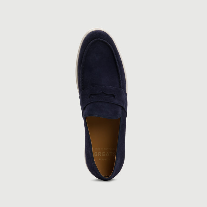 The Paros Penny Loafer - Navy