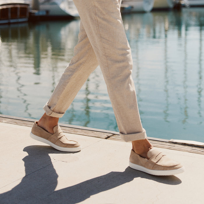 The Paros Penny Loafer - Sand