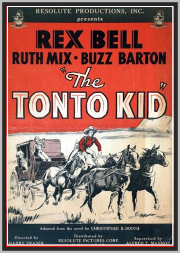 THE TONTO KID - 1934 - REX BELL - RARE DVD