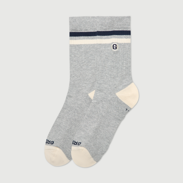 The Varsity Crew Sock - Grey Heather