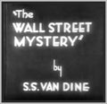 THE WALL STREET MYSTERY - 1931 - JOHN HAMILTON - RARE DVD