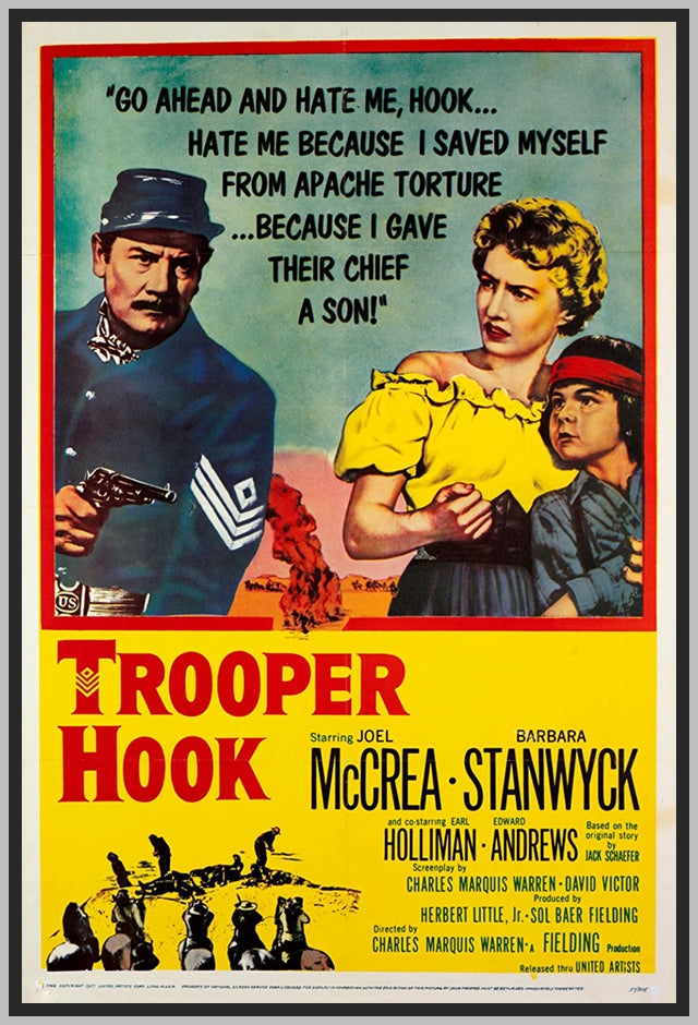 TROOPER HOOK - COLORIZED - 1957 - BARBARA STANWYCK - RARE DVD
