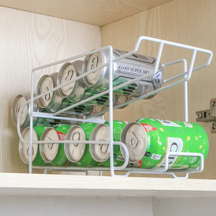 Two-tier iron kitchen storage rack