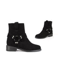*UK 2.5 - LUXO - black suede, 3cm heel