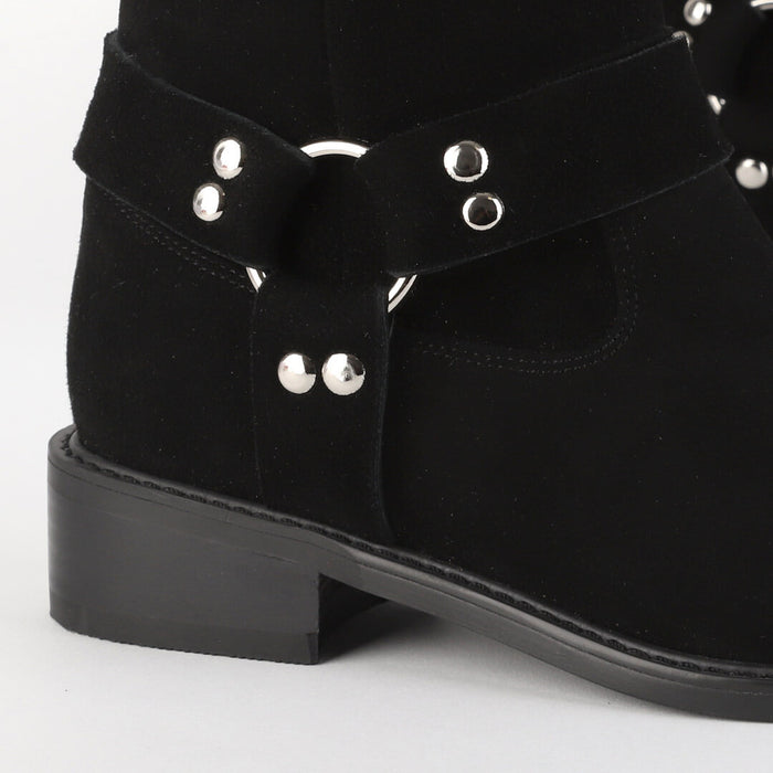 *UK 2.5 - LUXO - black suede, 3cm heel