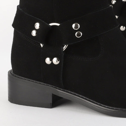 *UK 2.5 - LUXO - black suede, 3cm heel