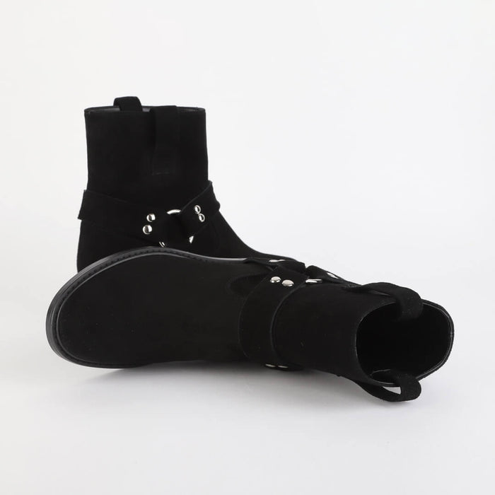 *UK 2.5 - LUXO - black suede, 3cm heel