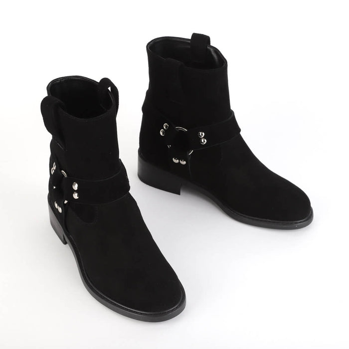 *UK 2.5 - LUXO - black suede, 3cm heel