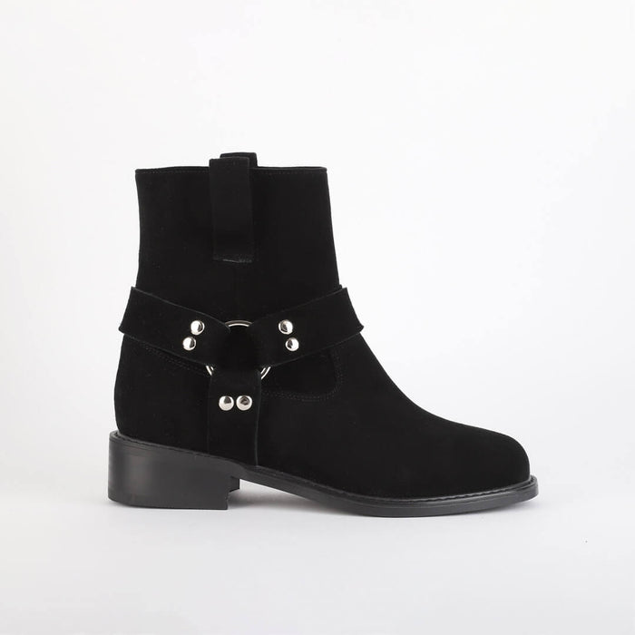 *UK 2.5 - LUXO - black suede, 3cm heel