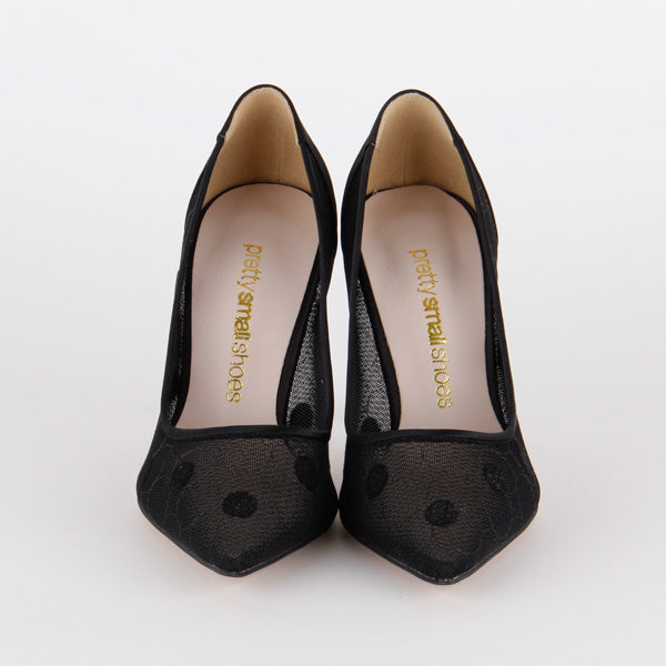 *UK size 1 - COCCIELLA - black, 6cm heels