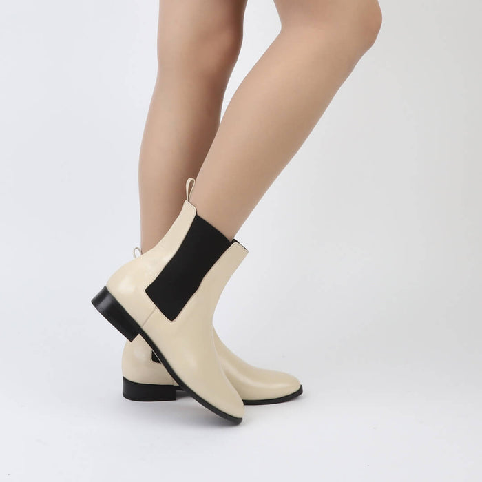 *UK size 1 - MELADO - cream, 2cm heels