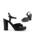 UK size 13 - JANGMI - black, 10/2cm heels