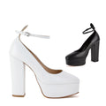 *UK size 2 - CIMA - white, 12/2.5cm heels
