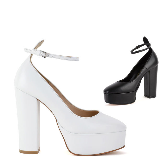 *UK size 2 - CIMA - white, 12/2.5cm heels