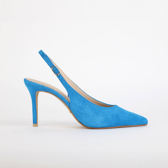 *UK size 2 - GOYA - orange suede, 7cm heels